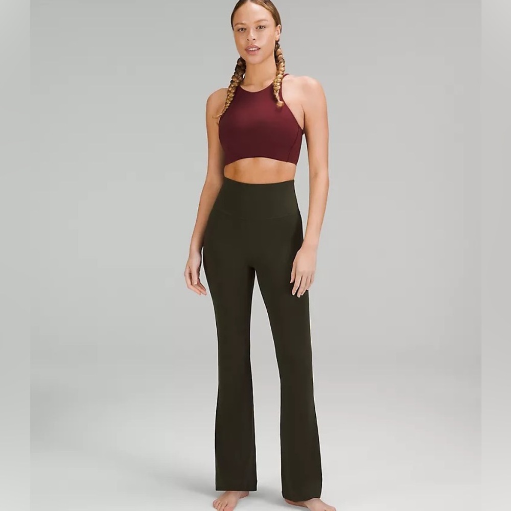NWT Lululemon Gray Groove Super-High-Rise Flared‎ Pant Nulu